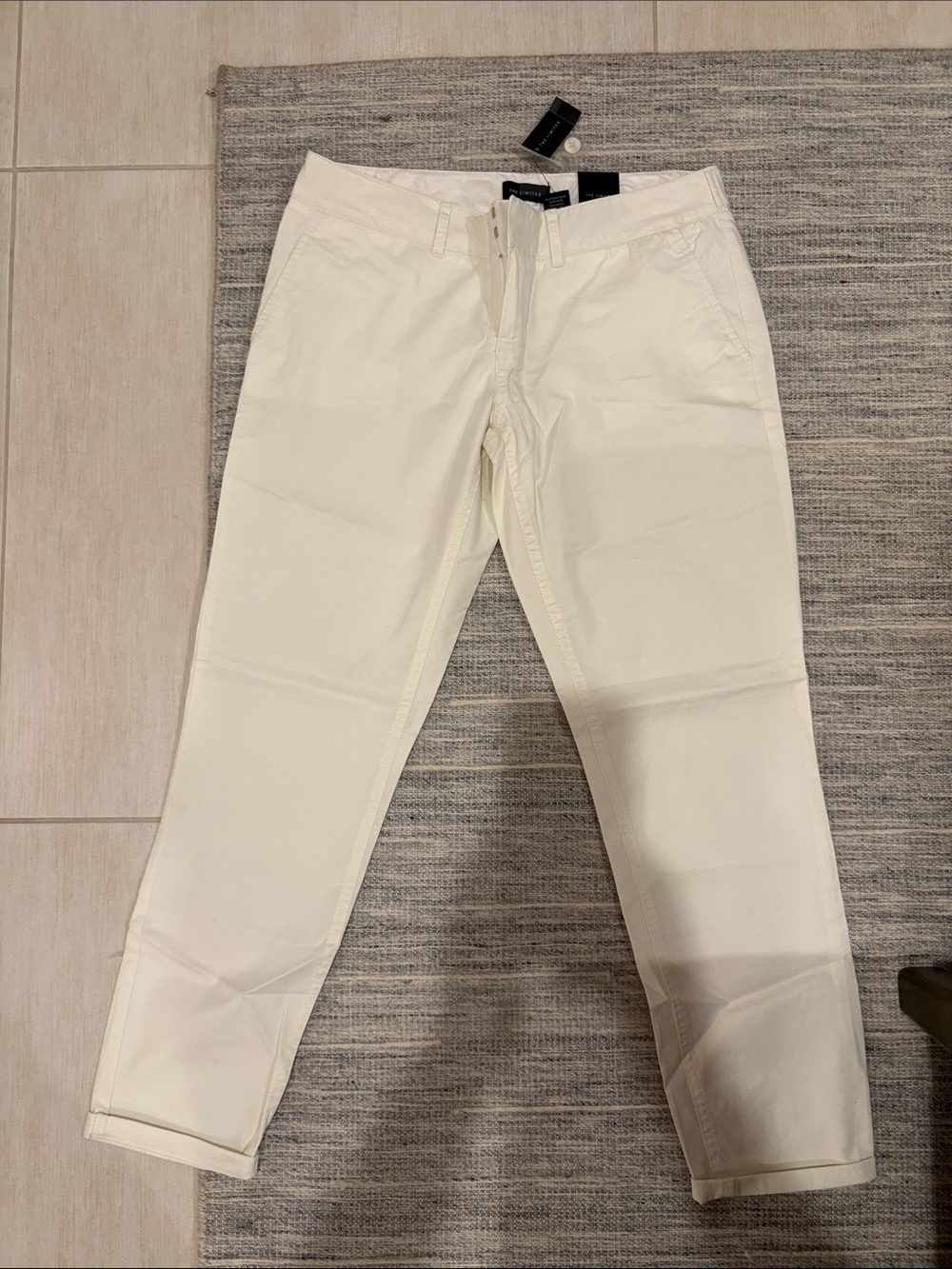 The Limited Cream Women's Chino Pants